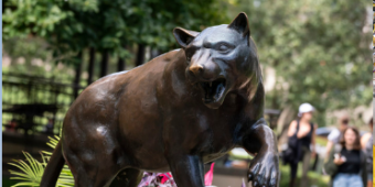 Panther Statue outside of the William Pitt Union
